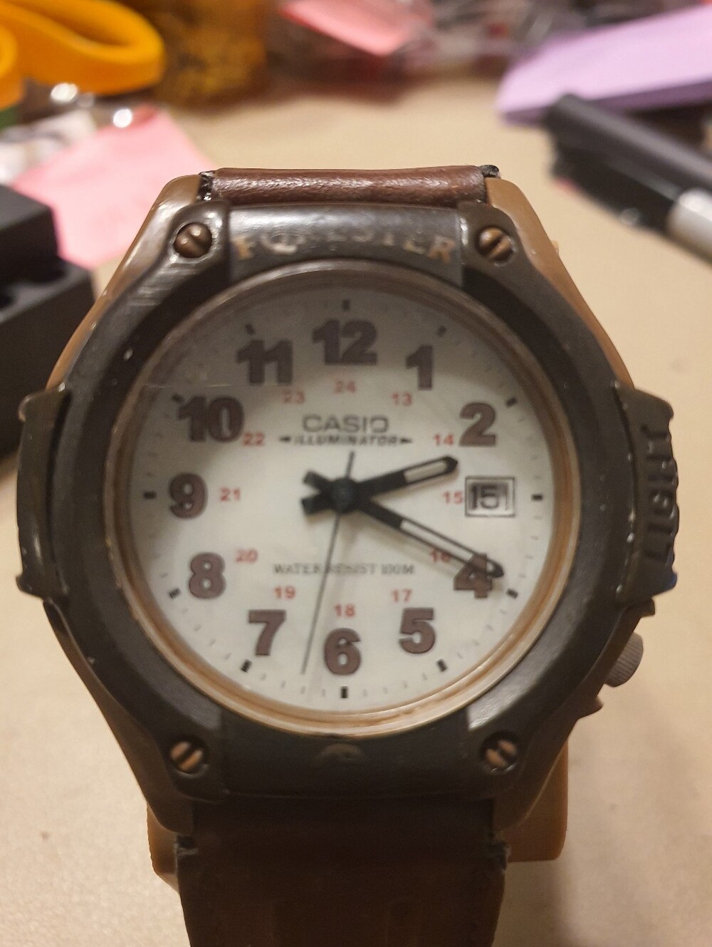 Casio Forester FT-500 Brown/Tan Nylon Men's Watch w/Date